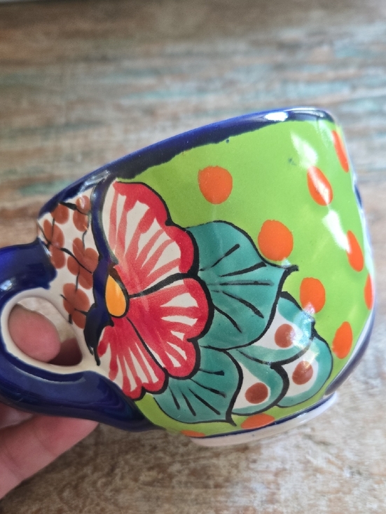 Talavera Other - Authentic Talavera Mexico Hand Painted Ceramic Mug Lead-Free Colorful (BIN 010)